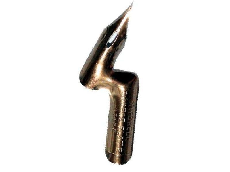 Photo of a Gillott 303 pointed flexible nib.