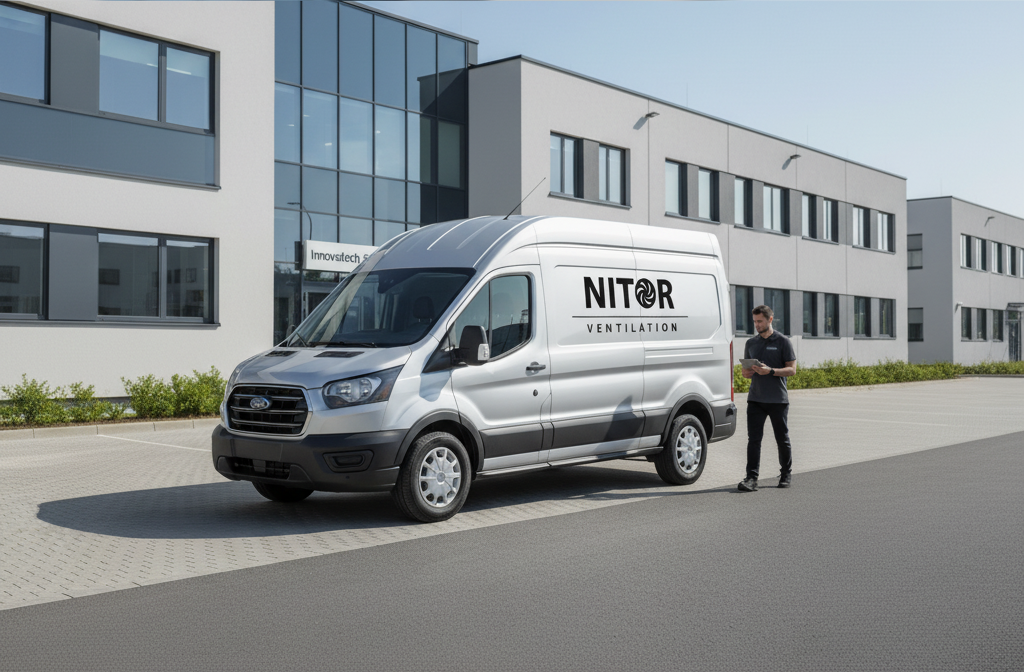Silver van with