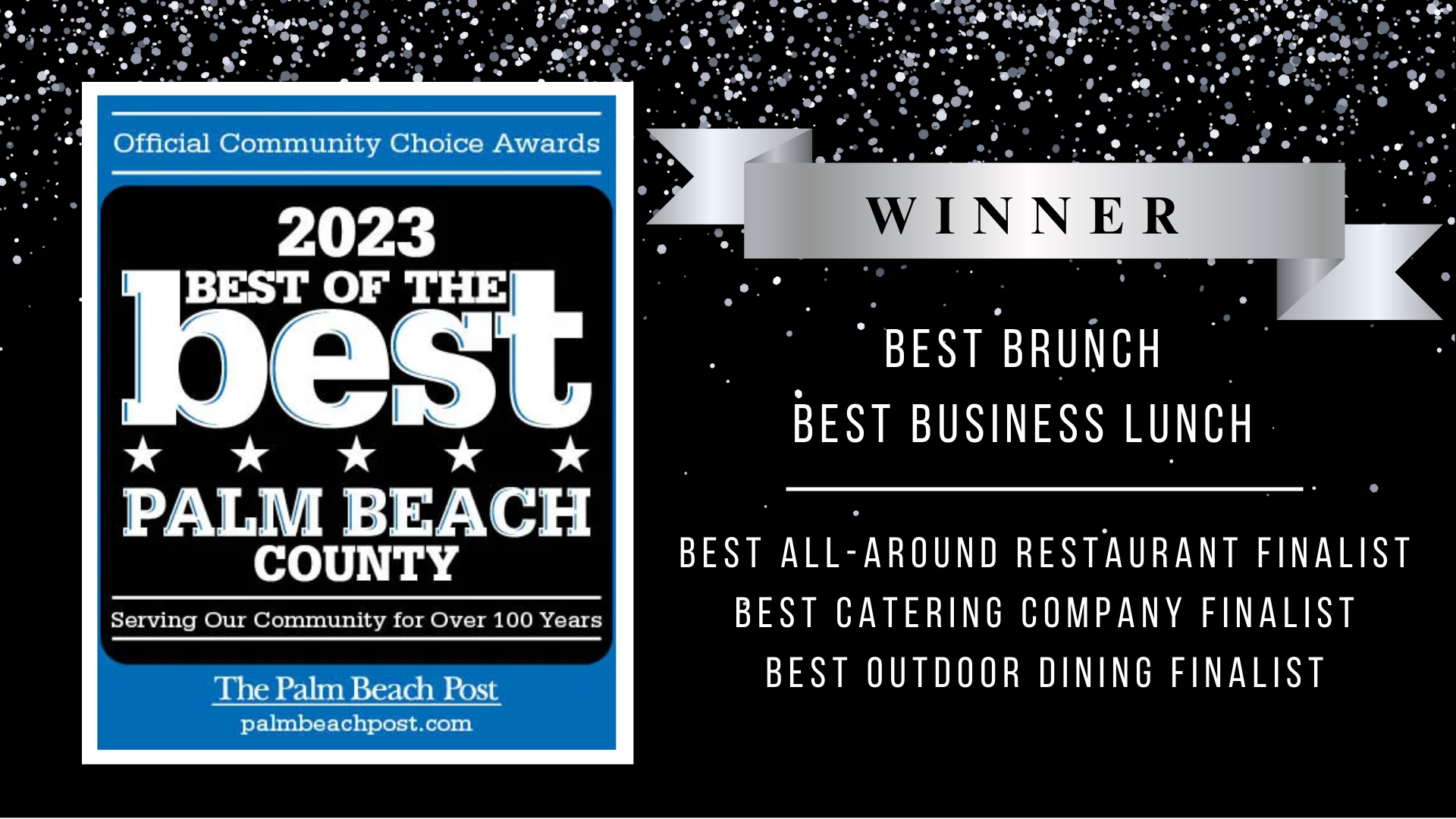 A palm beach county best of the best award