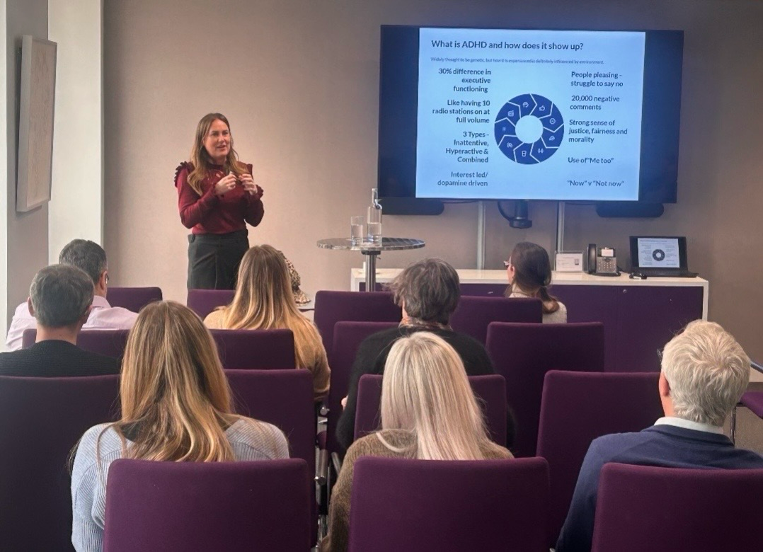 Ellie Kay delivering neurodiversity training 
