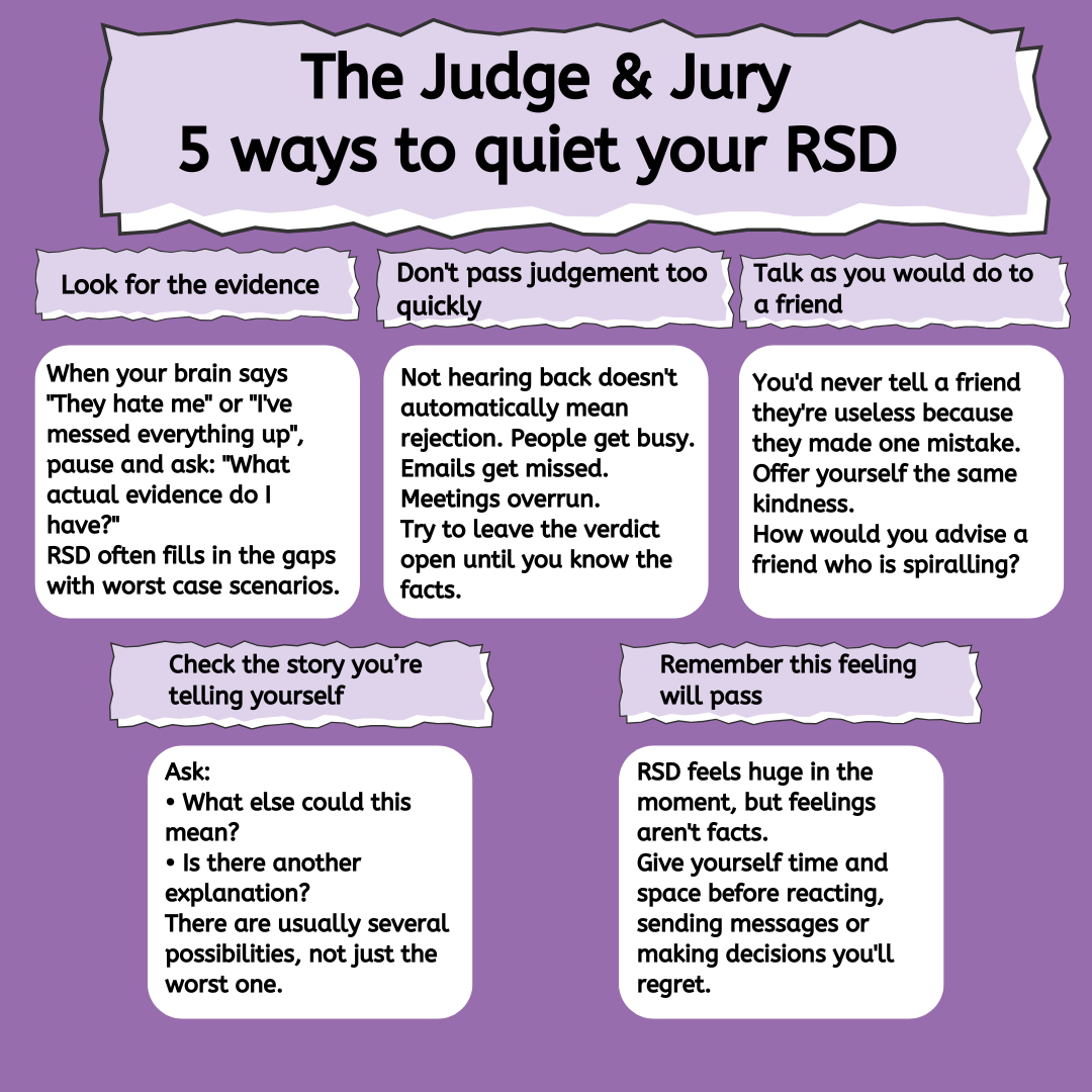 5 Ways to quieten your RSD
RSD Tips