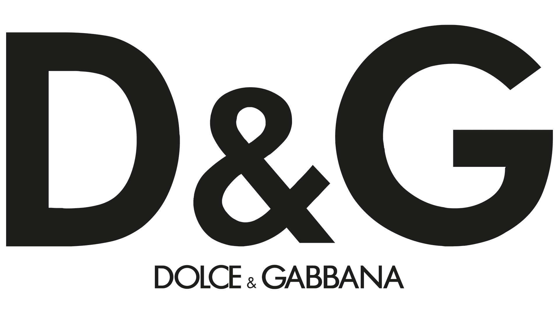 A black and white logo for dolce & gabbana