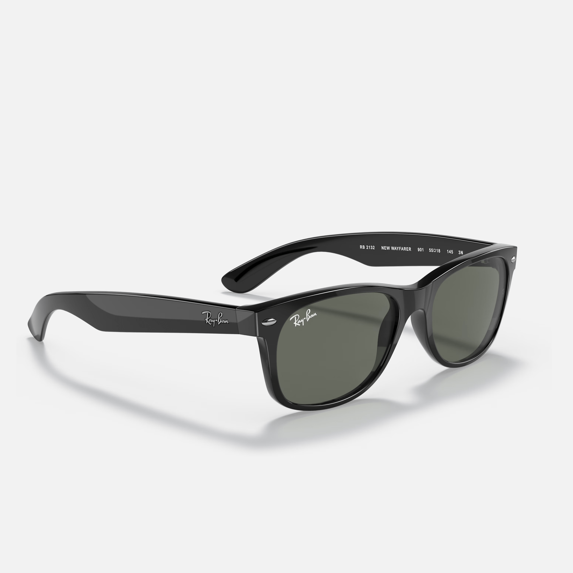 A pair of ray-ban sunglasses on a white background.