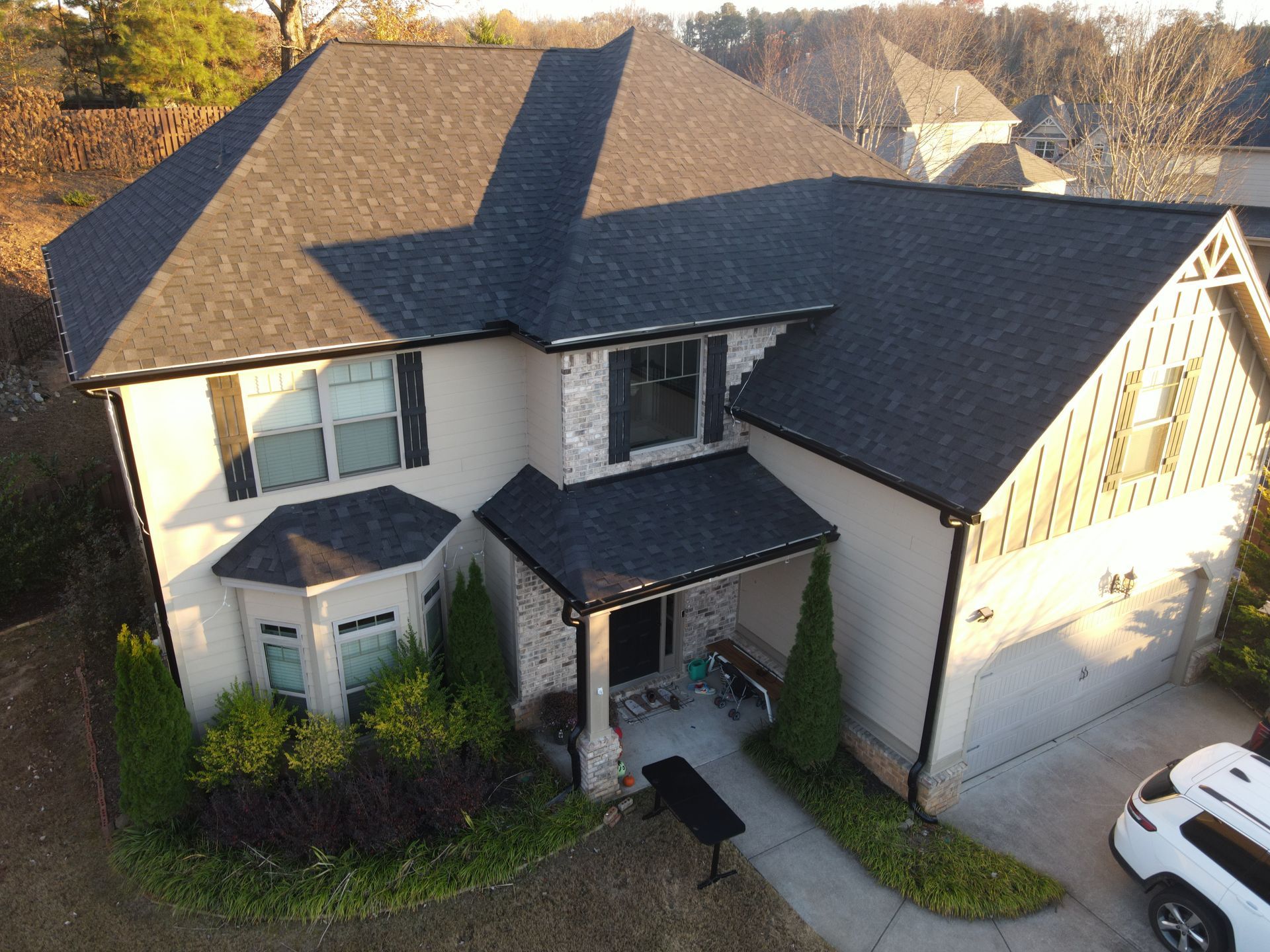 Valor Roofing & Exterior gutters project