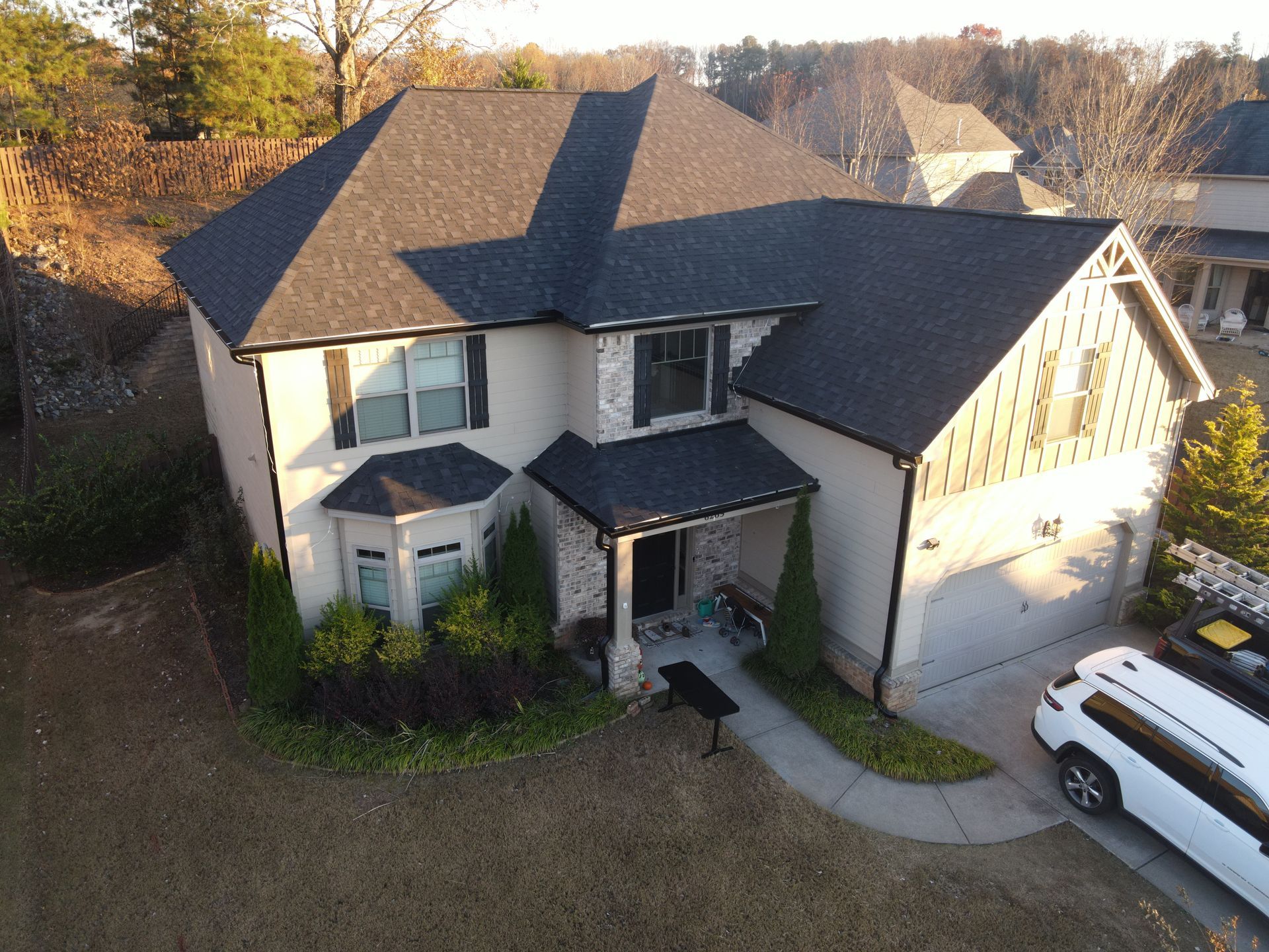 Valor Roofing & Exterior gutters project
