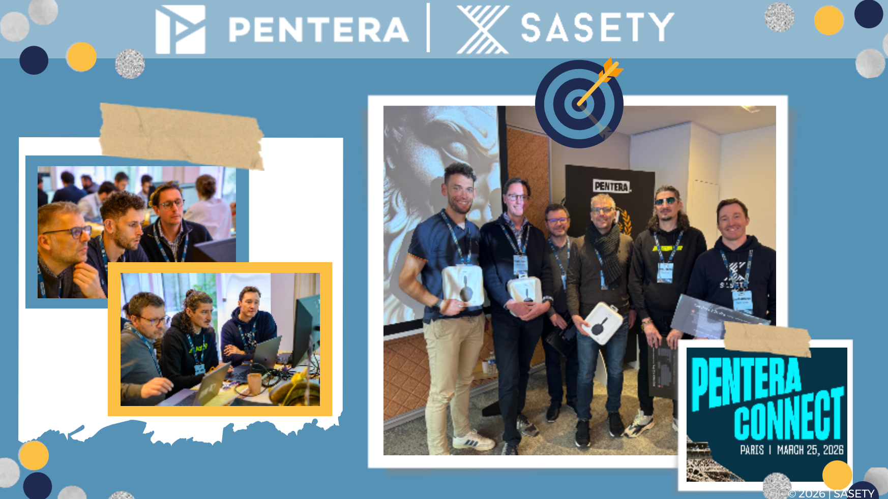 EVENT Pentera CONNECT PARIS || 2ème et 3ème PLACE POUR @SASETY et SES CLIENTS, RÉCOMPENSÉS POUR LEUR EXPERTISE, LEUR RAPIDITÉ ET LEUR CAPACITÉ D'ANALYSE LORS D'IDENTIFICATION DE RAMSOMWARES, ANOMALIES SYSTÈME ET INFORMATIONS SENSIBLES