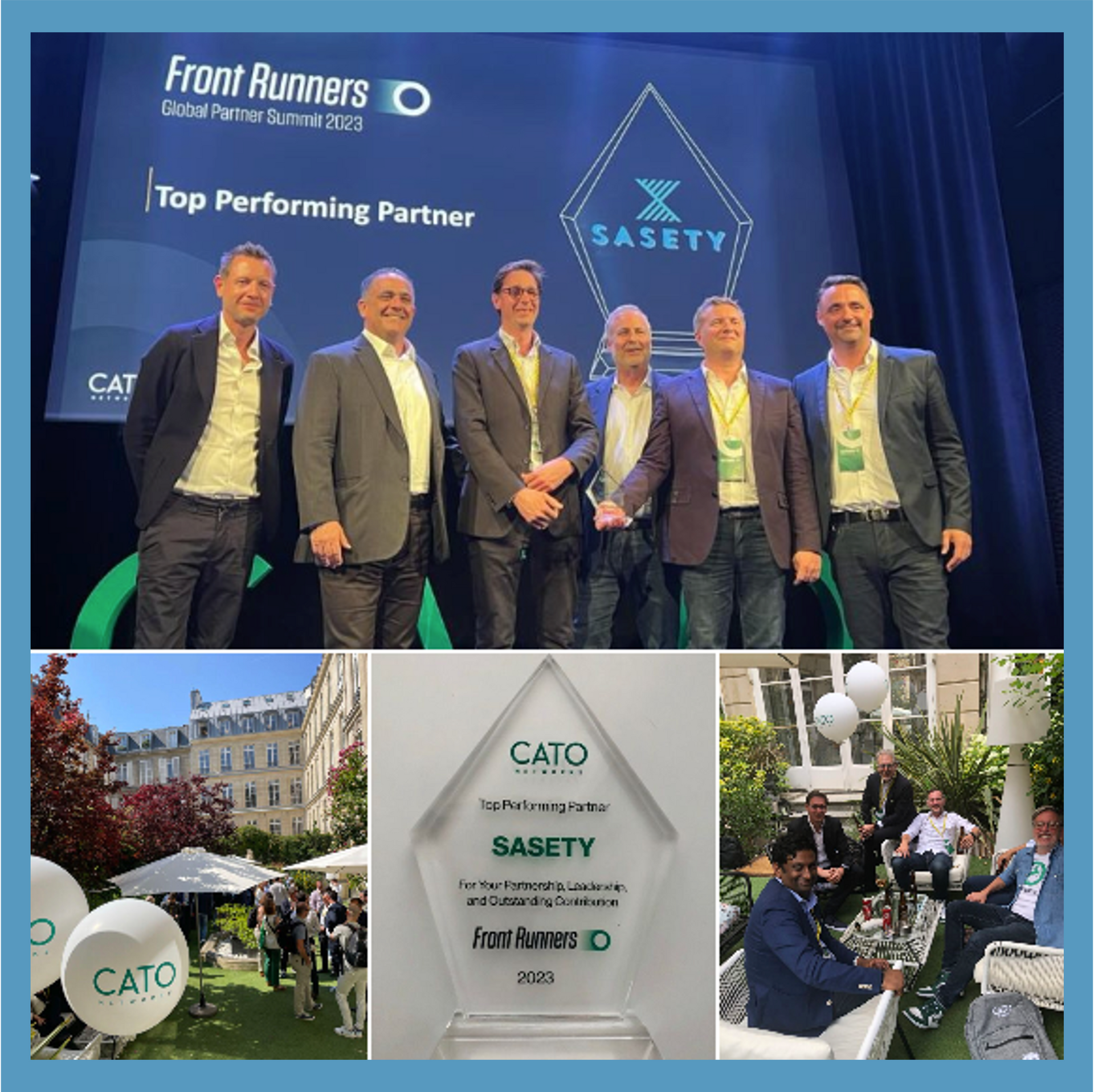 AWARD || SASETY’S EXPERTISE IS RECOGNIZED BY CATO Networks DURING THE CATO FRONT RUNNERS 2023