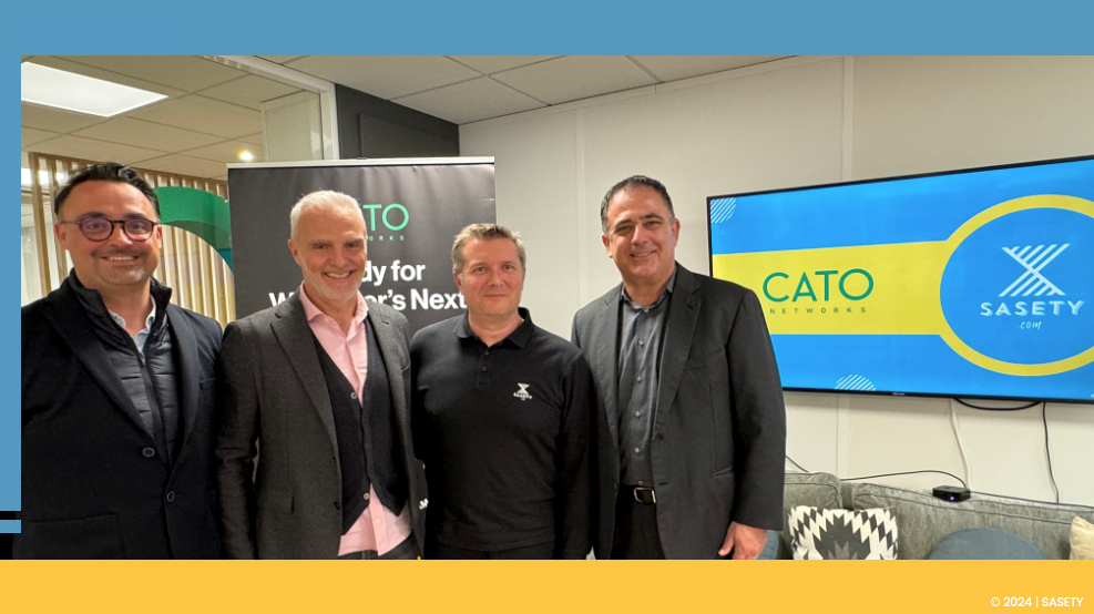 DISTINCTION || SASETY DÉSIGNÉ 1er PARTENAIRE FRANCE DE CATO NETWORKS AU TERME DE L'ANNÉE 2023