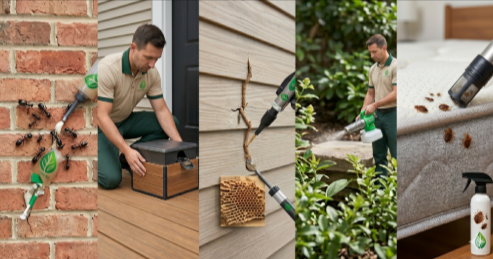 Pest extermination services in New Jersey by Green Heat NJ showing professional pest control treatme