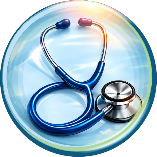 Blue medical stethoscope
