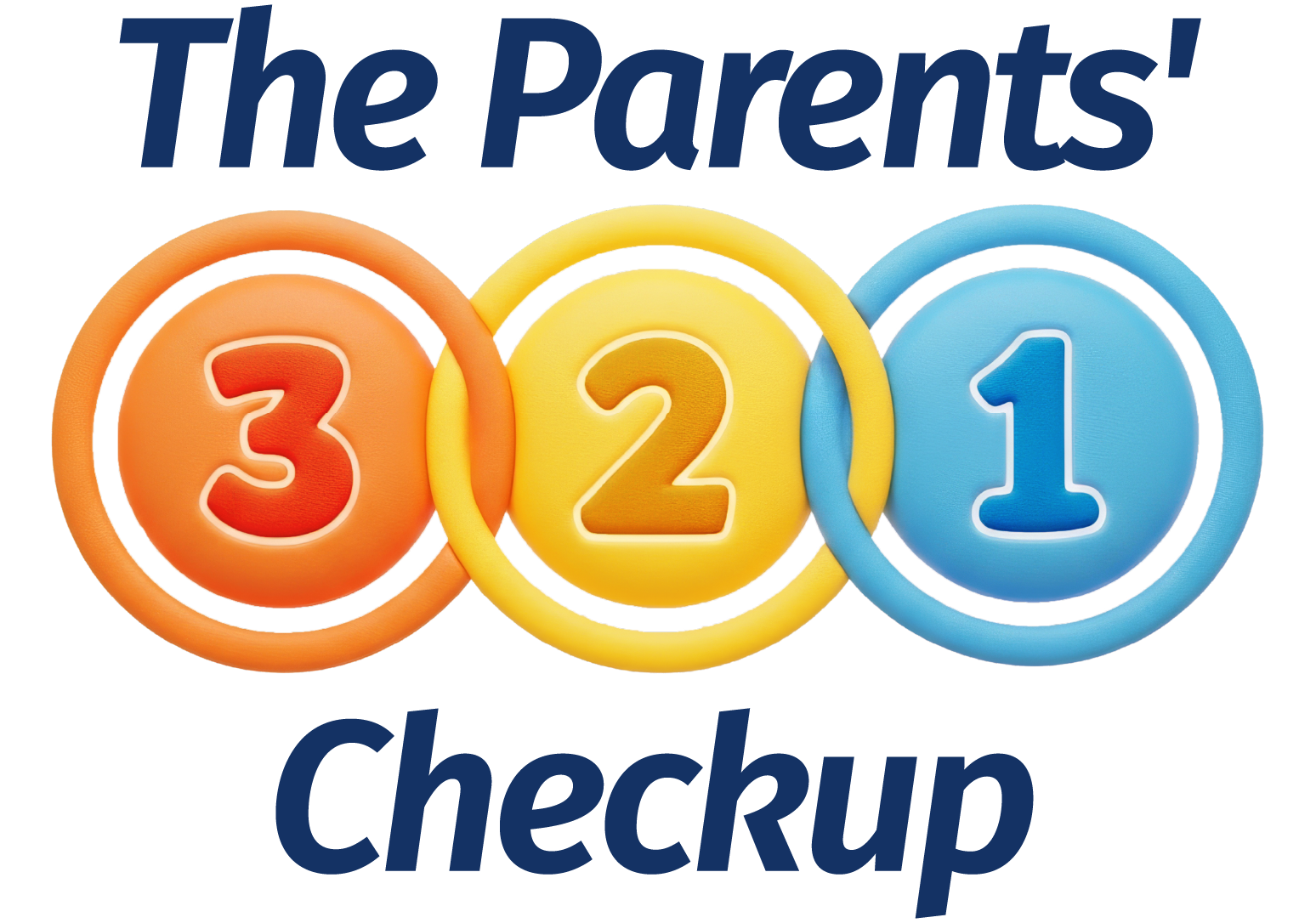 Logo reading “The Parents' Checkup” with three overlapping colored circles labeled 3, 2, and 1
