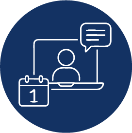 Icon for virtual monthly sessions