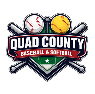 Logo for Quad County Baseball & Softball League
