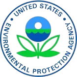 EPA logo with blue and green globe, leaf, and circular text reading United States Environmental Protection Agency