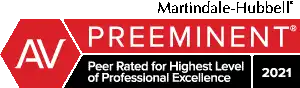 AV Preeminent Rating, Martindale-Hubbell AV Preeminent Peer Review Rating, Martindale-Hubbell