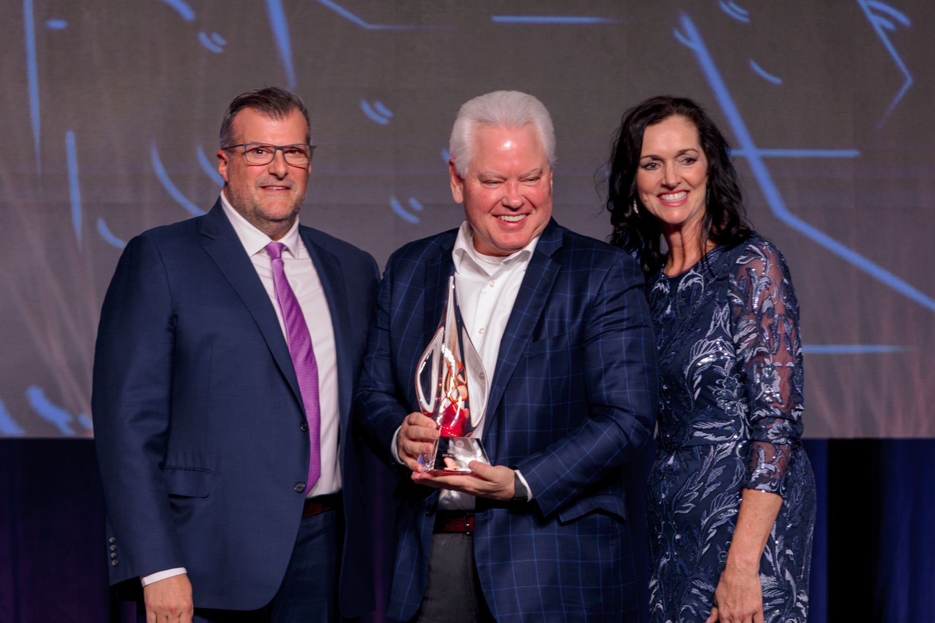 Award presentation at the Hall of Fame Gala