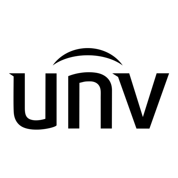 UNV logo in black lowercase letters with a curved arch above the “n” and “v”