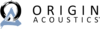Origin Acoustics logo in black and gray on a white background