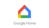 Google Home logo with a multicolored house icon above the text.