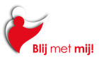 Rood-wit logo met een gestileerde persoon en de tekst 