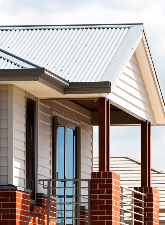 House with metal roof