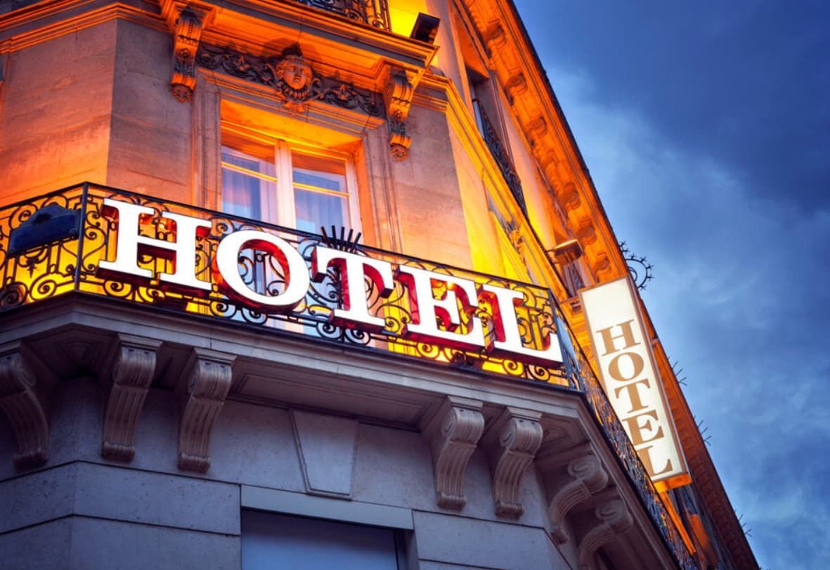 The Word Hotel Is On The Side Of A Building — Original North Australian in Bowen, QLD