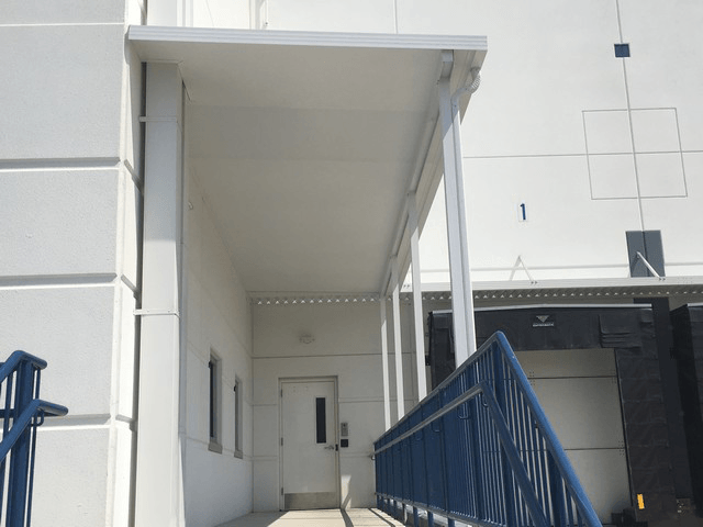 Blue Railings - Glen Gardner, NJ - Canopy Erectors, Inc