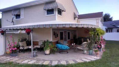 Awning Fx White Custom - Glen Gardner, NJ - Canopy Erectors, Inc