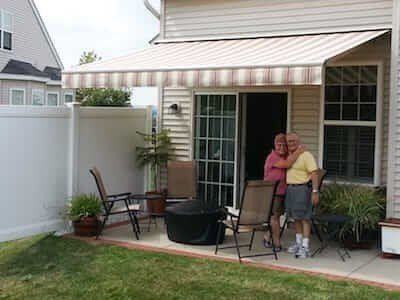 Awning Fx With Old Persons - Glen Gardner, NJ - Canopy Erectors, Inc