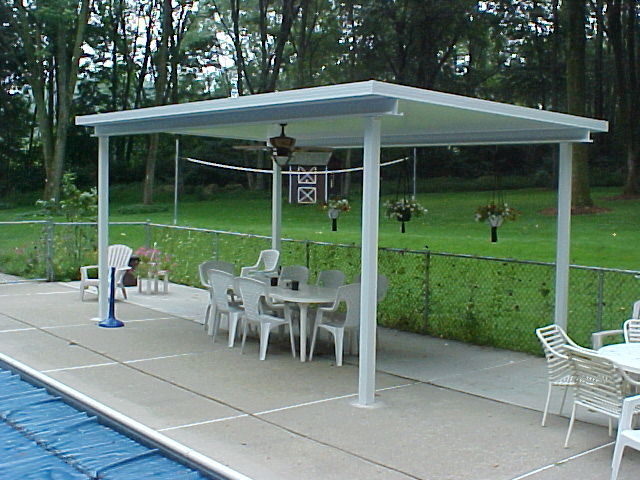 Roof Near Pool - Glen Gardner, NJ - Canopy Erectors, Inc