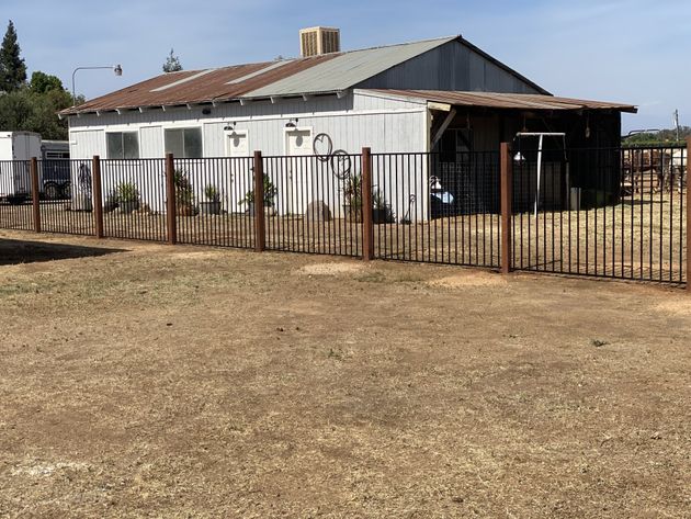 Iron Fence Left View - Clovis, CA - Mac Fencing