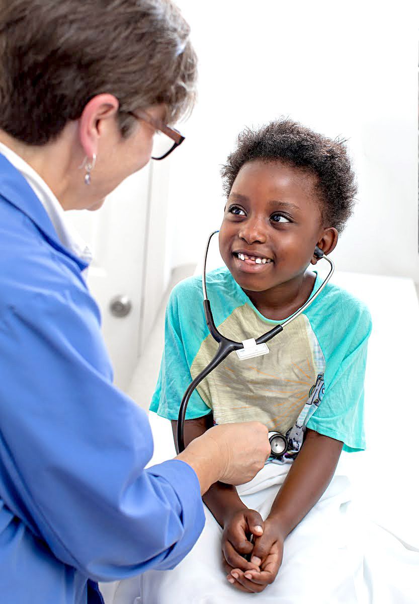 Dr. listens to her heart beat