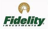 The fidelity investments logo is green and gold and has a sun on it.