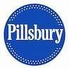 The pillsbury logo is a blue circle with white dots around it.