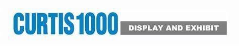 A logo for curtis 1000 display and exhibit