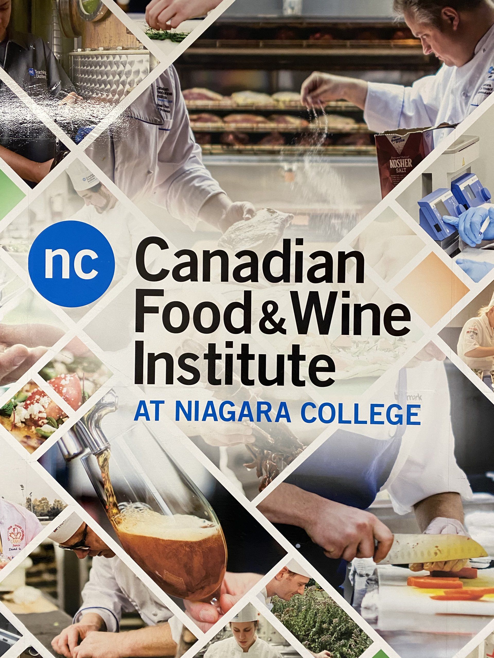 A poster for the canadian food and wine institute at niagara college