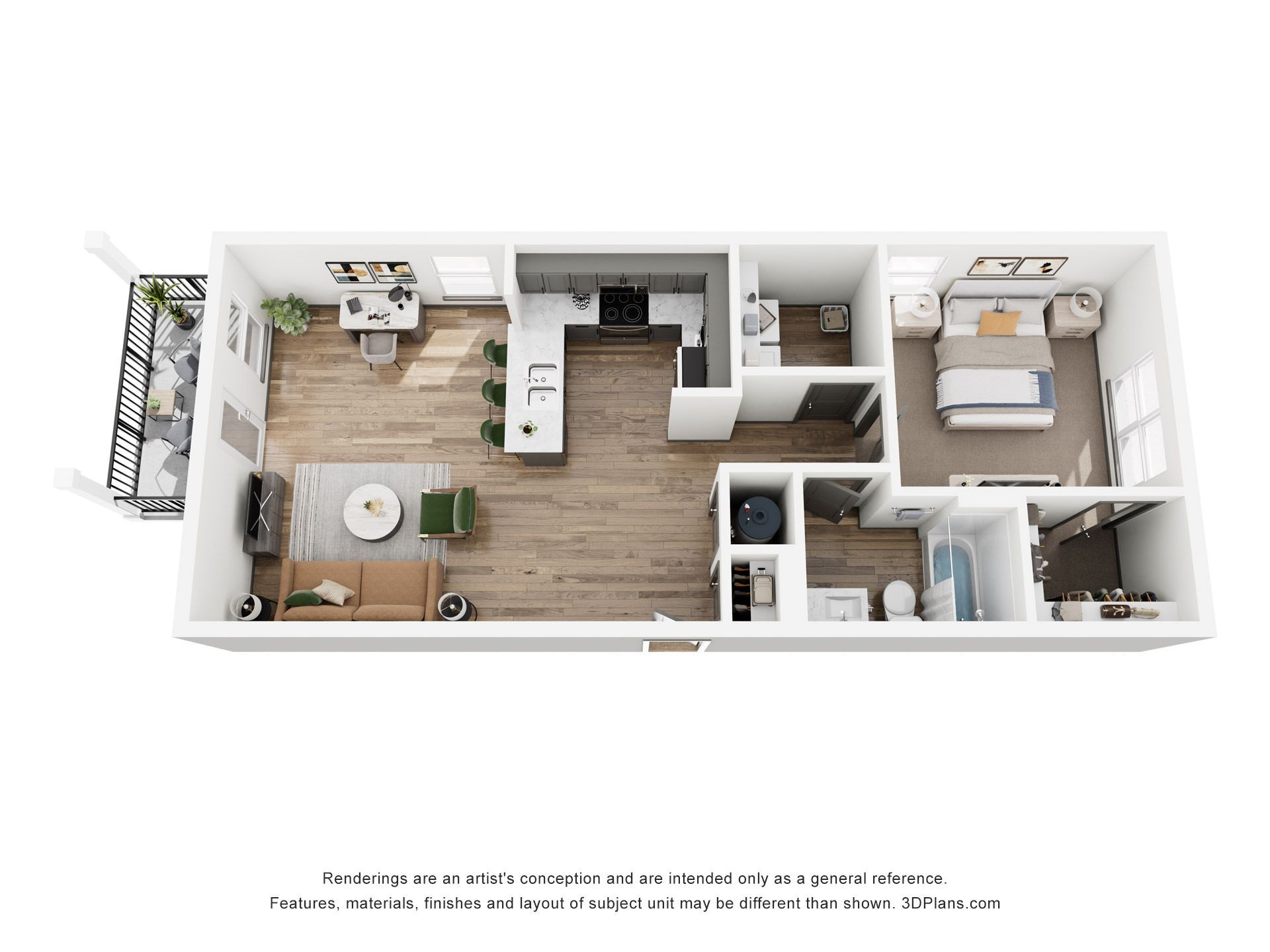 Peninsula Pointe Apartments floor plan