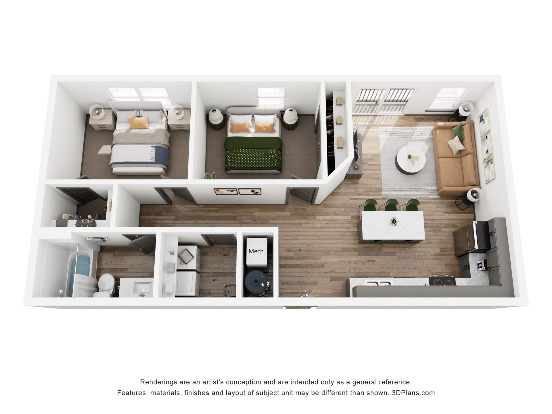 Peninsula Pointe Apartments floor plan