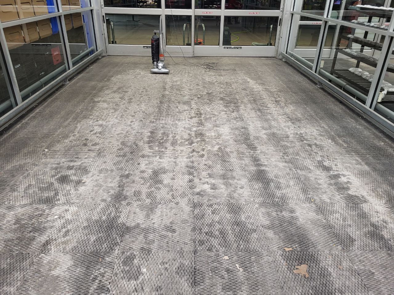 Before carpet cleaning in Silvis by Mr. B's