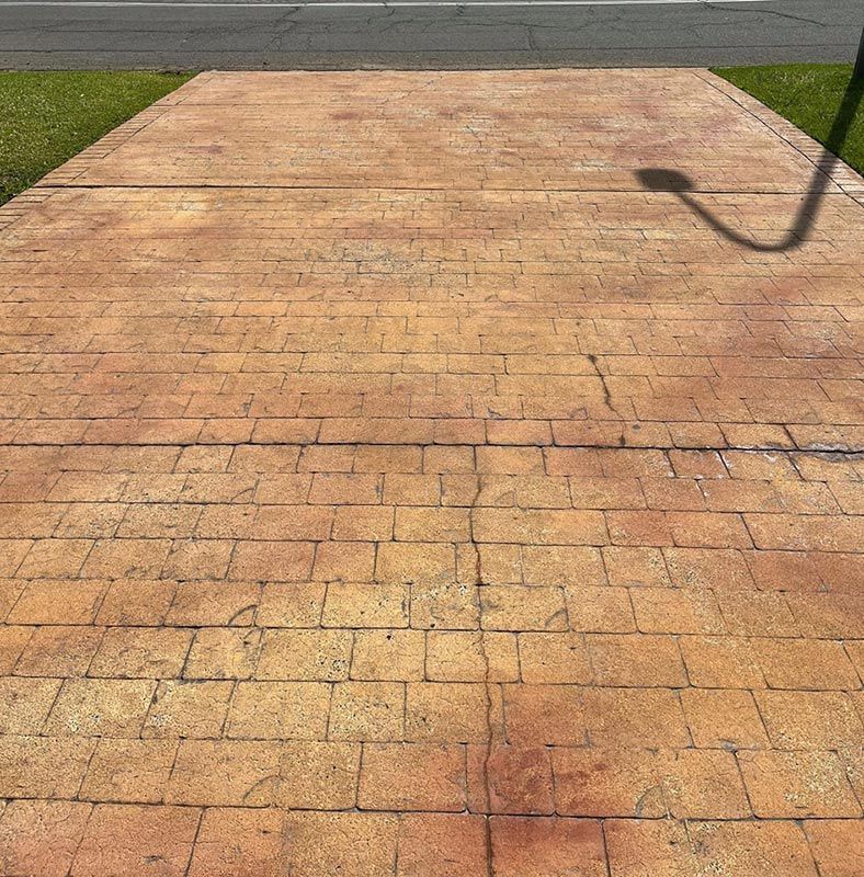 Dirty Driveway Before Pressure Washer Cleaning — Jervis Bay Pressure Washing & Property Maintenance In Berry, NSW