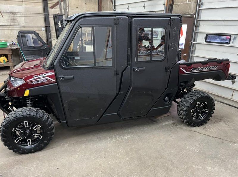 Red Four Wheel Vehicle