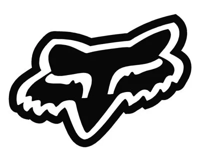 Black-and-white stylized fox head logo with outlined ears and snout
