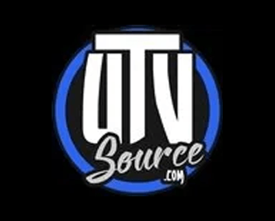 UTN Source logo in white script and block letters inside a blue circle on black background
