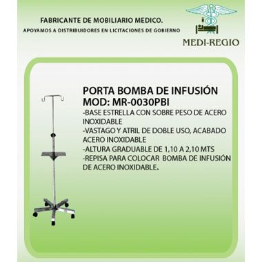 Porta bomba de infusión