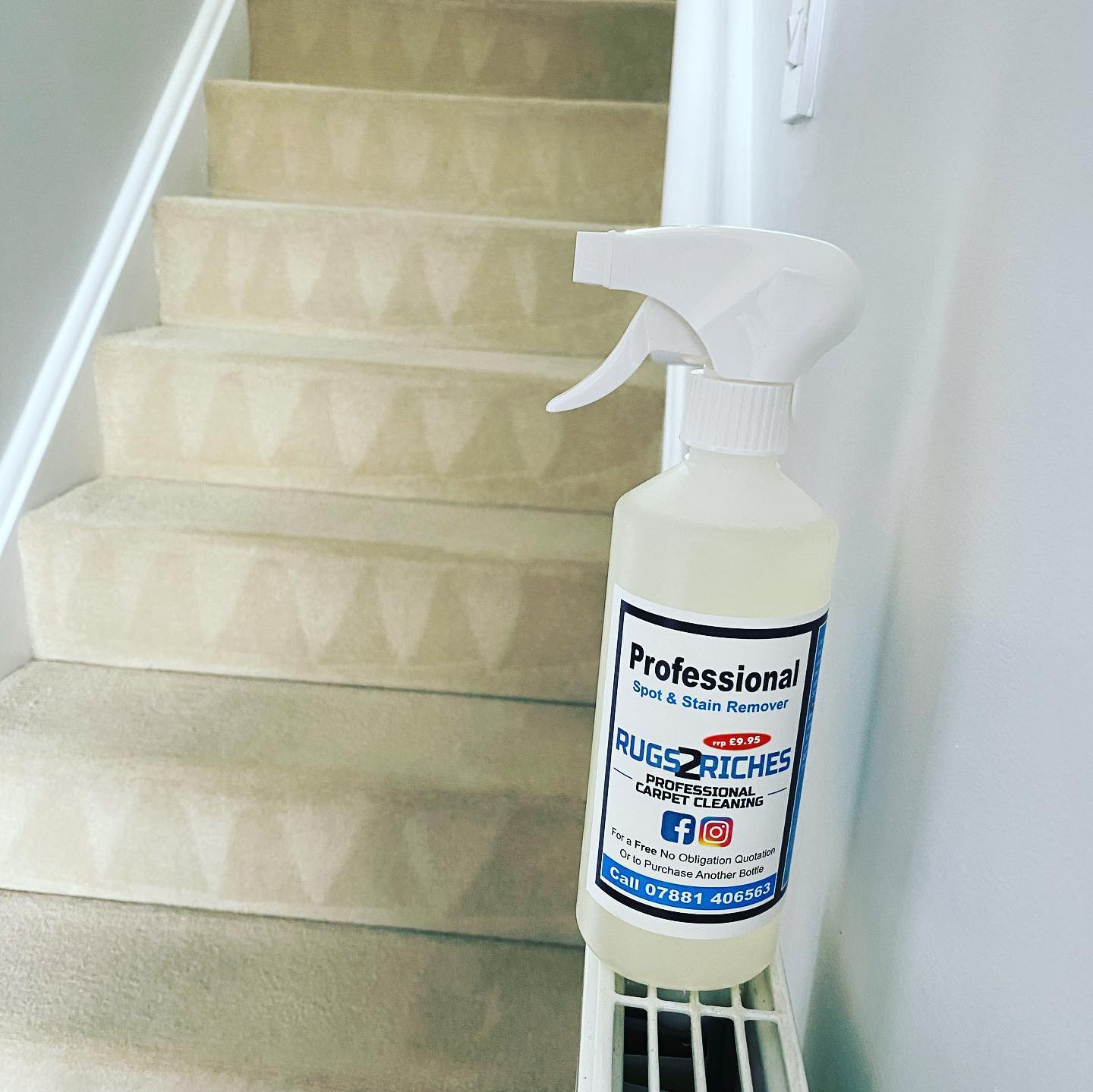 a spray bottle with the word professional on it