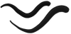 Black wavy double-line icon on a white background