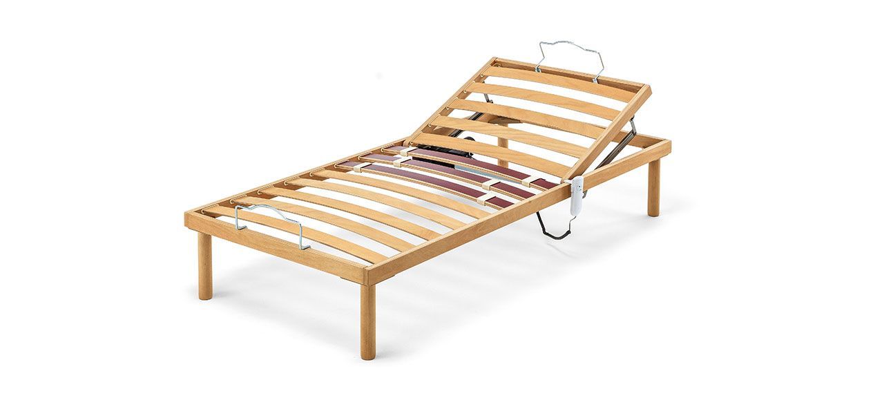 Evoluta 250
Rete con doghe in legno / telaio in legno