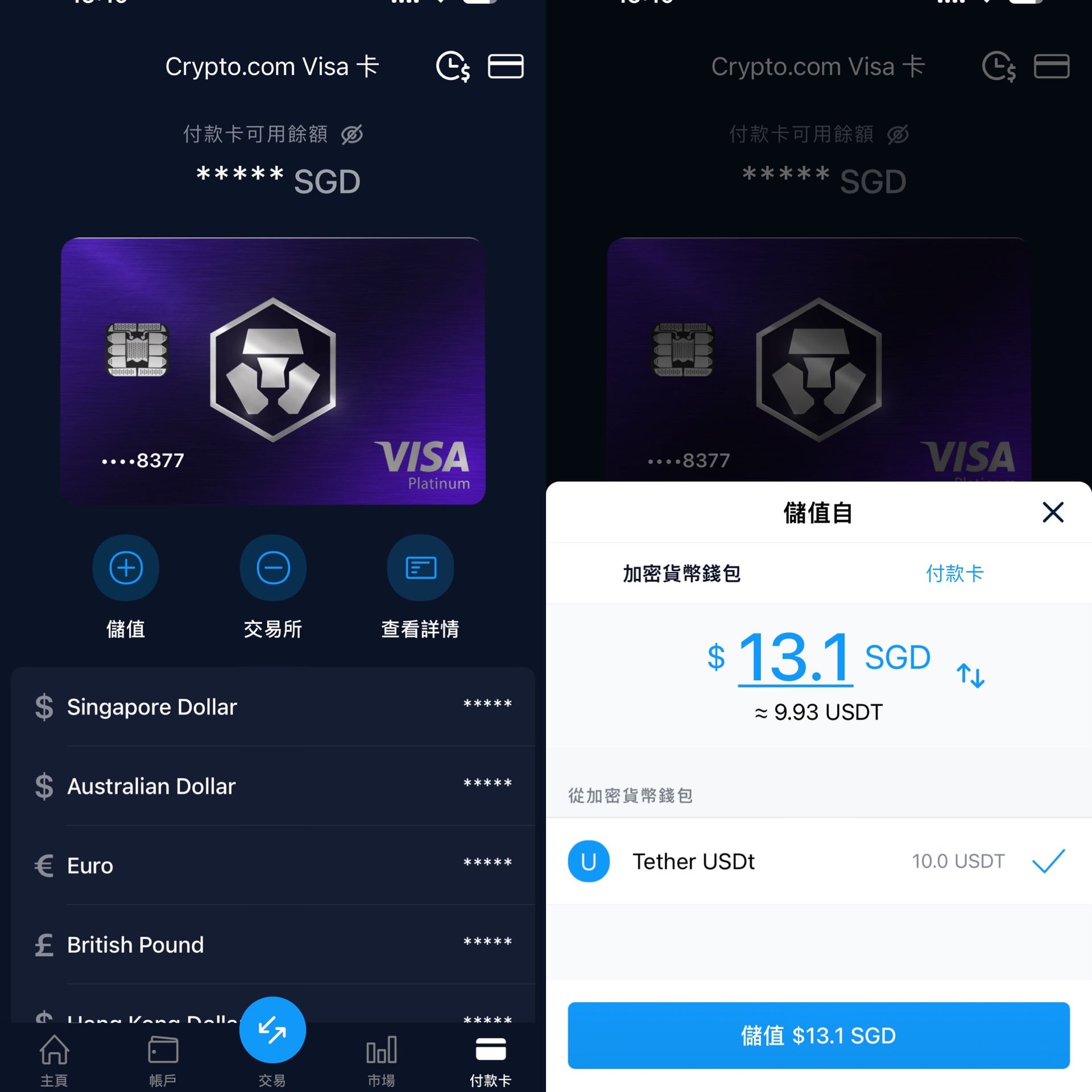 Crypto.com Visa卡