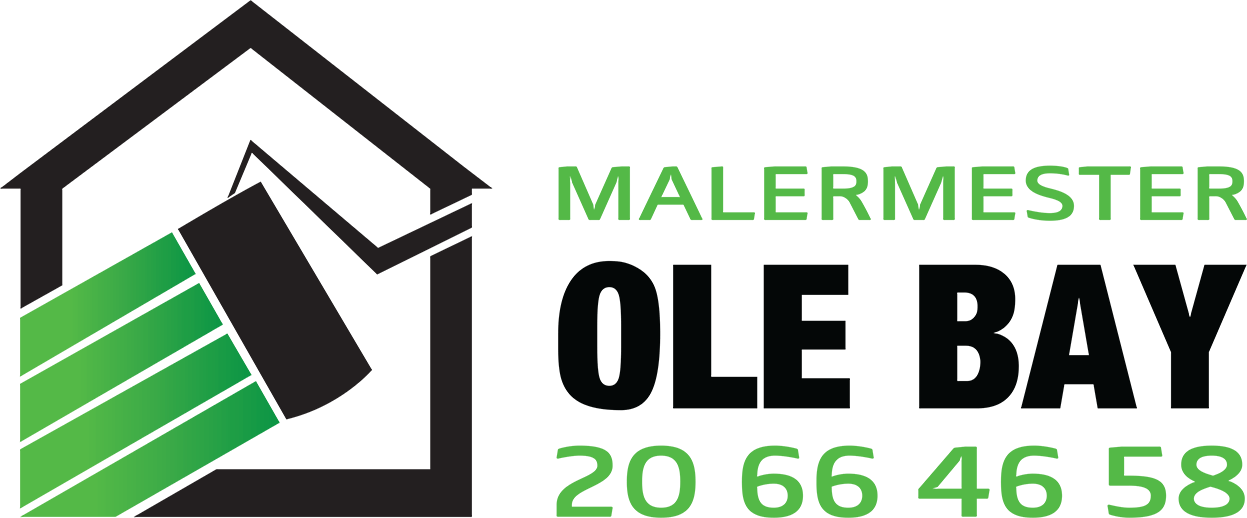 Et logo for en virksomhed kaldet malermester ole bay