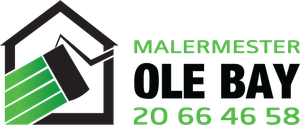 Et logo for en virksomhed kaldet malermester ole bay